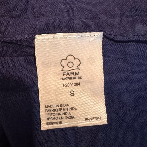 Farm Rio Navy Beaded Women's Hi-Low Dress Size Sm - Picture 8 of 9